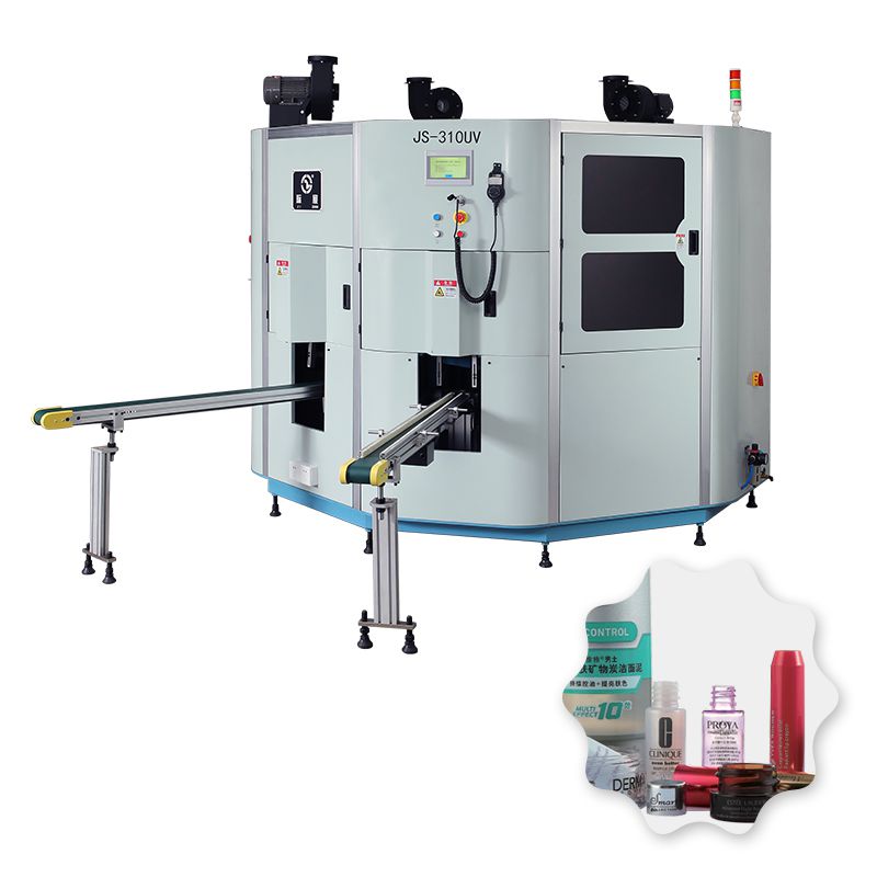 Impresora serigráfica de tres colores servoaccionada, JS-310UV
